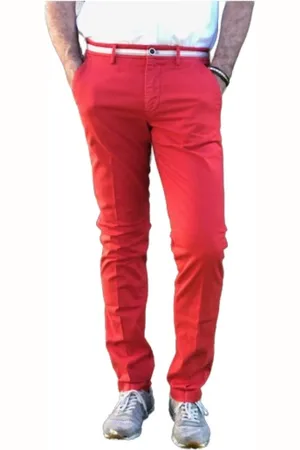 Masons Hombre, Pantalones, Rojo, Talla: L