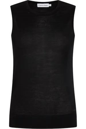 Calvin Klein Mujer, Camisetas, Negro, Talla: S