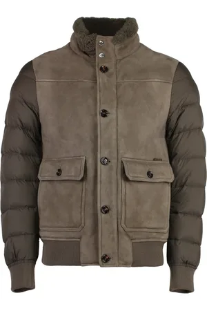 MOORER Hombre, Chaquetas, Marrón, Talla: M