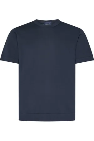 DRUMOHR Hombre, Camisetas, Azul, Talla: L