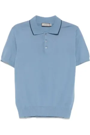 CANALI Hombre, Camisetas, Azul, Talla: L