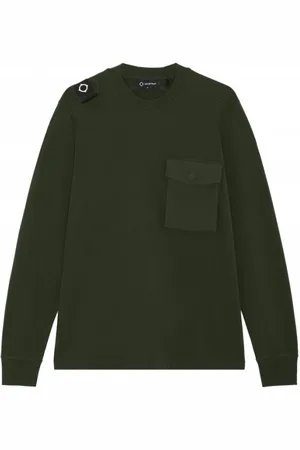 MA.STRUM Hombre, Sudaderas, Verde, Talla: L