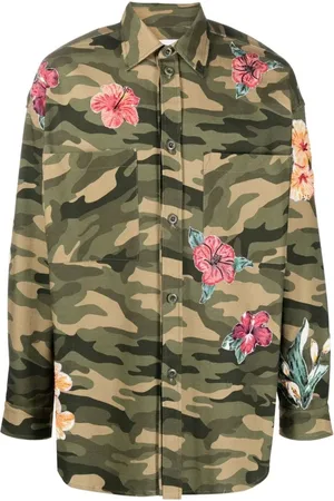 FAITH CONNEXION Hombre, Camisas, Verde, Talla: S