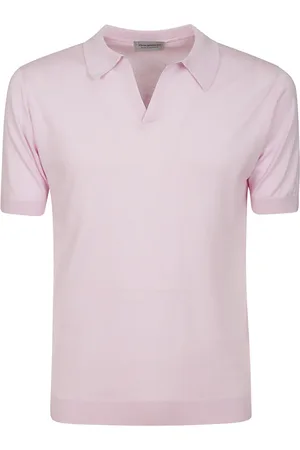 JOHN SMEDLEY Hombre, Camisetas, Rosa, Talla: XL