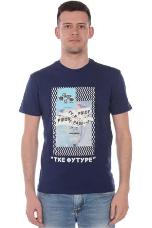 D.A. Daniele Alessandrini Hombre, Camisetas, Azul, Talla: S