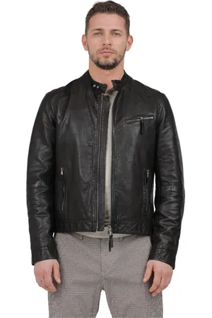 THE JACK LEATHERS Hombre, Chaquetas, Marrón, Talla: M
