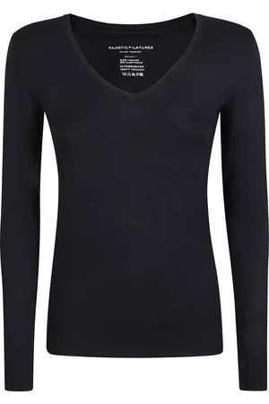 Majestic Mujer, Camisetas, Azul, Talla: M