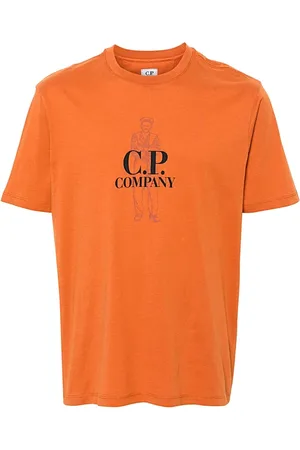 C.P. Company Hombre, Camisetas, Naranja, Talla: L