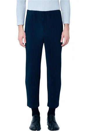 Issey Miyake Hombre, Pantalones, Azul, Talla: S