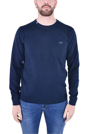 sun68 Hombre, Jerseys, Azul, Talla: 2XL