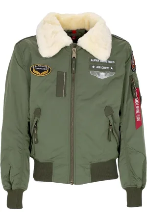Alpha Industries Hombre, Chaquetas, Verde, Talla: L