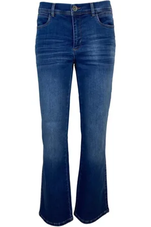 2-Biz Mujer, Vaqueros, Azul, Talla: M
