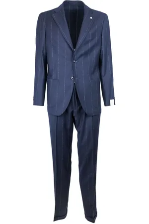 Lubiam Hombre, Trajes, Azul, Talla: L