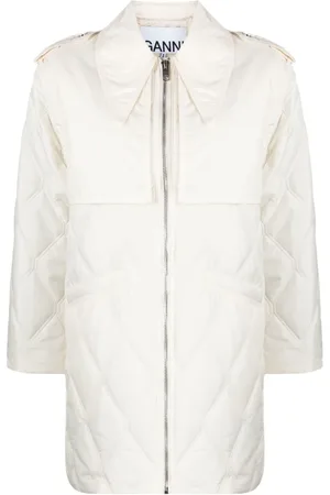Ganni Mujer, Chaquetas, Blanco, Talla: XS