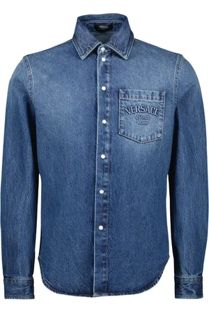 VERSACE Hombre, Camisas, Azul, Talla: S