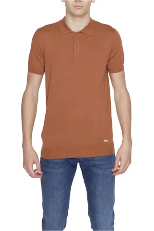 GIANNI LUPO Hombre, Camisetas, Marrón, Talla: S