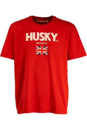 HUSKY Hombre, Camisetas, Rojo, Talla: L