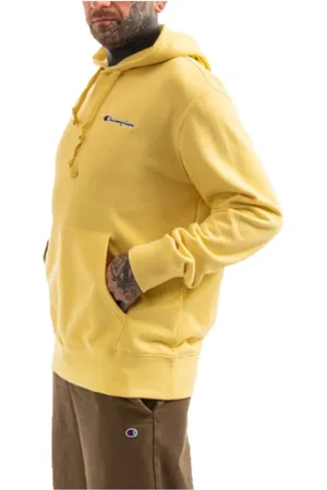 Champion Hombre, Sudaderas, Amarillo, Talla: S
