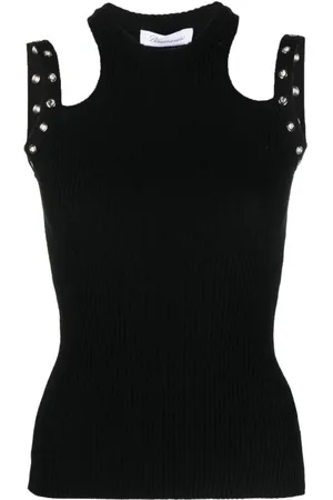 BLUMARINE Mujer, Camisetas, Negro, Talla: M