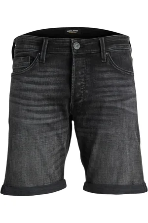 JACK & JONES Hombre, Pantalones cortos, Negro, Talla: L