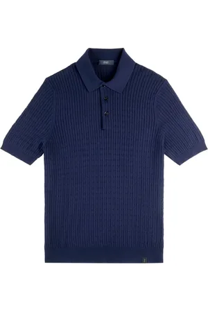 FAY Hombre, Camisetas, Azul, Talla: S