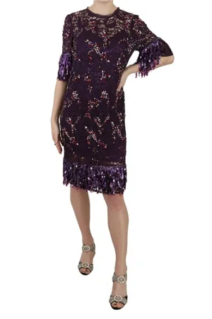 Dolce & Gabbana Mujer, Vestidos, Púrpura, Talla: S