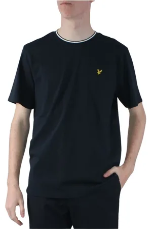 Lyle & Scott Hombre, Camisetas, Azul, Talla: M