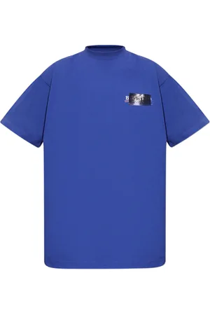 Balenciaga Hombre, Camisetas, Azul, Talla: M