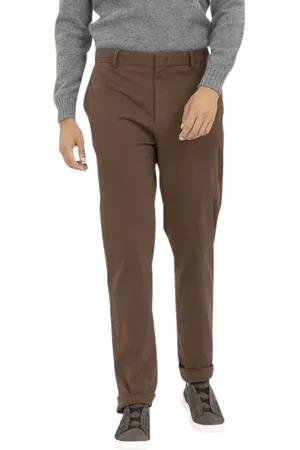 Ermenegildo Zegna Hombre, Pantalones, Marrón, Talla: L