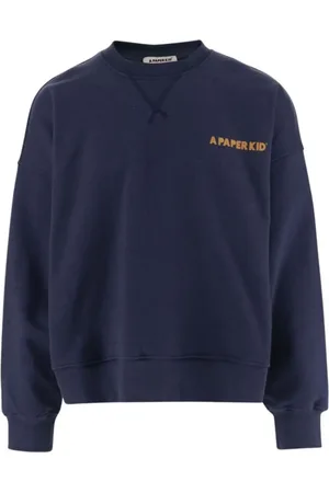 A PAPER KID Hombre, Sudaderas, Azul, Talla: M