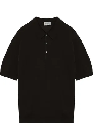 JOHN SMEDLEY Hombre, Camisetas, Marrón, Talla: L