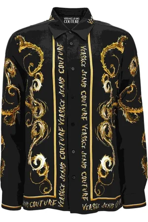 VERSACE Hombre, Camisas, Negro, Talla: S