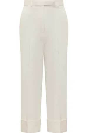 Thom Browne Mujer, Pantalones, Blanco, Talla: S