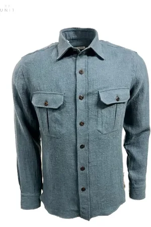 SALVATORE PICCOLO Hombre, Camisas, Azul, Talla: 3XL