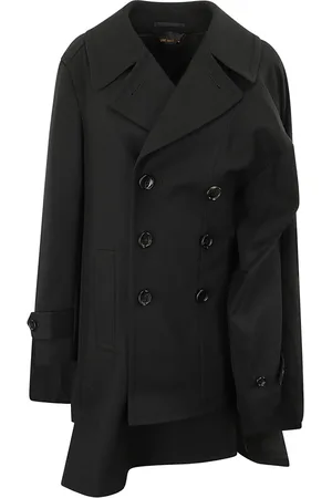Comme des Garçons Mujer, Abrigos, Negro, Talla: S