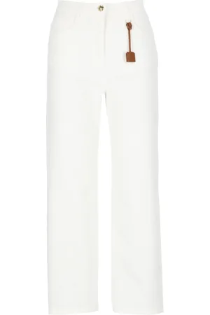 Elisabetta Franchi Mujer, Pantalones, Blanco, Talla: W27