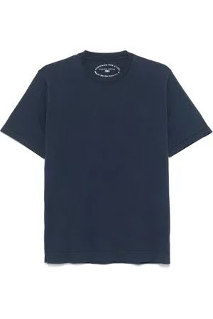 FEDELI Hombre, Camisetas, Azul, Talla: 2XL