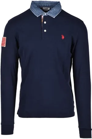 U.S. Polo Assn. Hombre, Camisetas, Azul, Talla: S