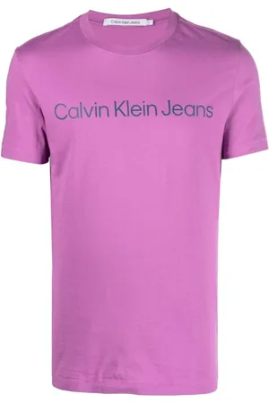 Calvin Klein Hombre, Camisetas, Púrpura, Talla: XS