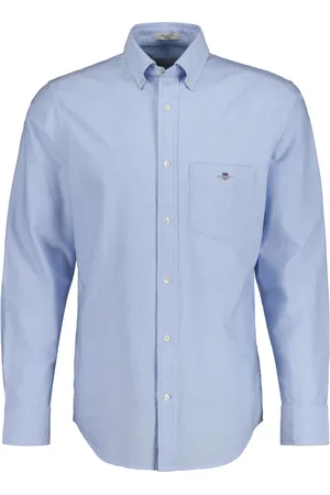 GANT Hombre, Camisas, Azul, Talla: S