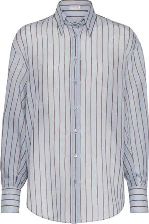 Brunello Cucinelli Mujer, Blusas y Camisas, Azul, Talla: L