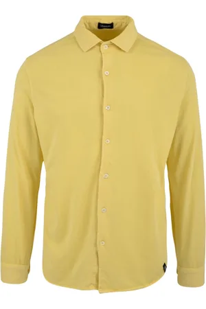 DRUMOHR Hombre, Camisas, Amarillo, Talla: L