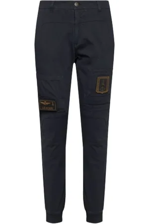 Aeronautica Militare Hombre, Pantalones, Azul, Talla: M