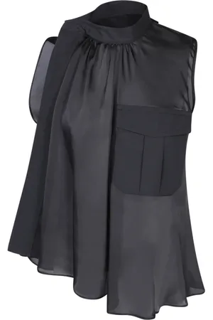 SACAI Mujer, Camisetas, Negro, Talla: M