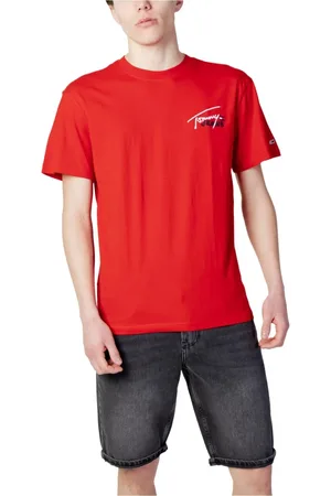 Tommy Hilfiger Hombre, Camisetas, Rojo, Talla: M
