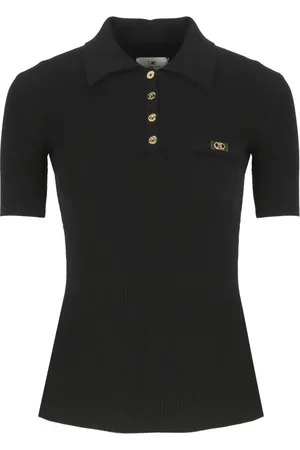 Elisabetta Franchi Mujer, Camisetas, Negro, Talla: M