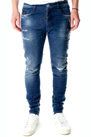 Elias Rumelis Hombre, Vaqueros, Azul, Talla: W32