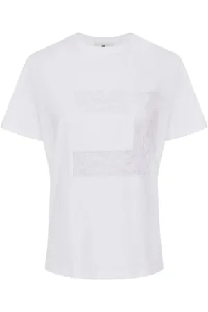 Elisabetta Franchi Mujer, Camisetas, Blanco, Talla: XS