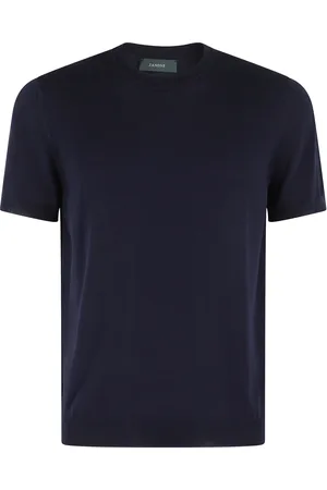 ZANONE Hombre, Camisetas, Azul, Talla: M