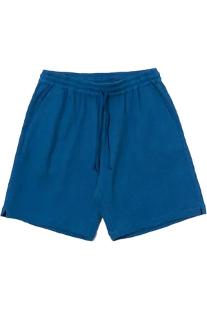 Universal Works Hombre, Pantalones cortos, Azul, Talla: W32